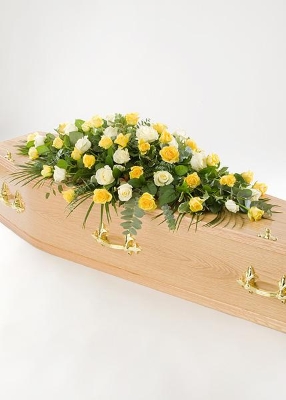 All Rose Double Ended Casket Spray