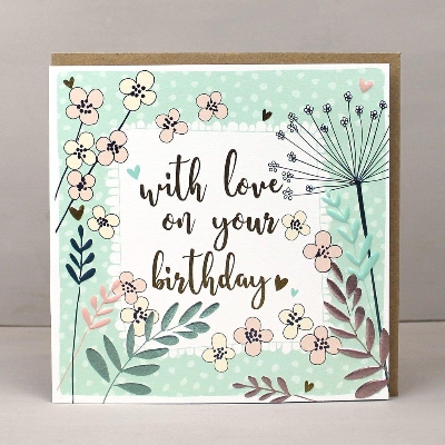With Love Birthday Card