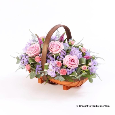 Mixed Basket   Pink and Lilac