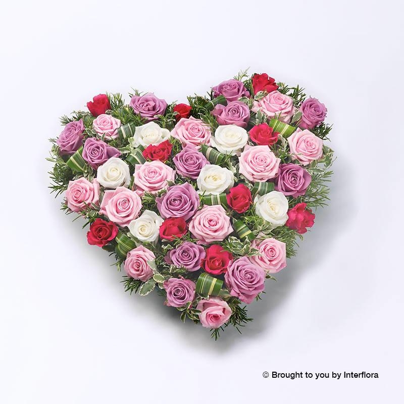 Mixed Rose Heart