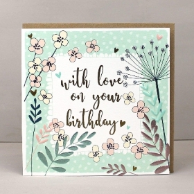 With Love Birthday Card
